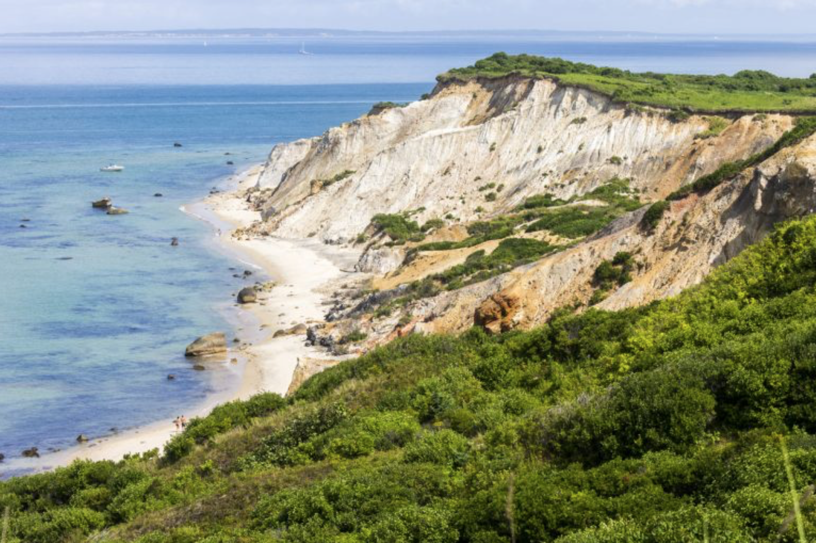 Stunning cliffs in Cape Cod, Massachusetts.